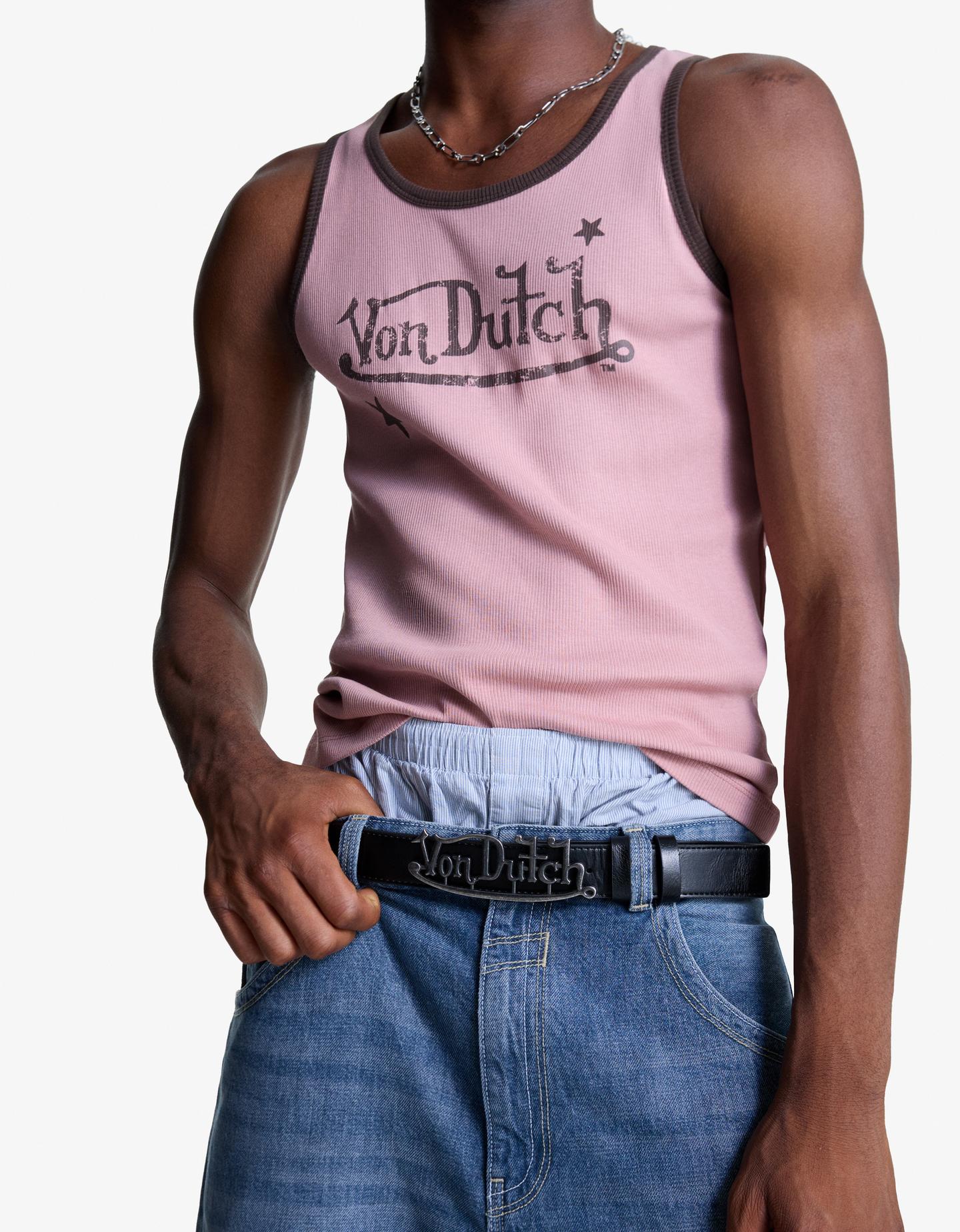 Bershka pasek von dutch czarny