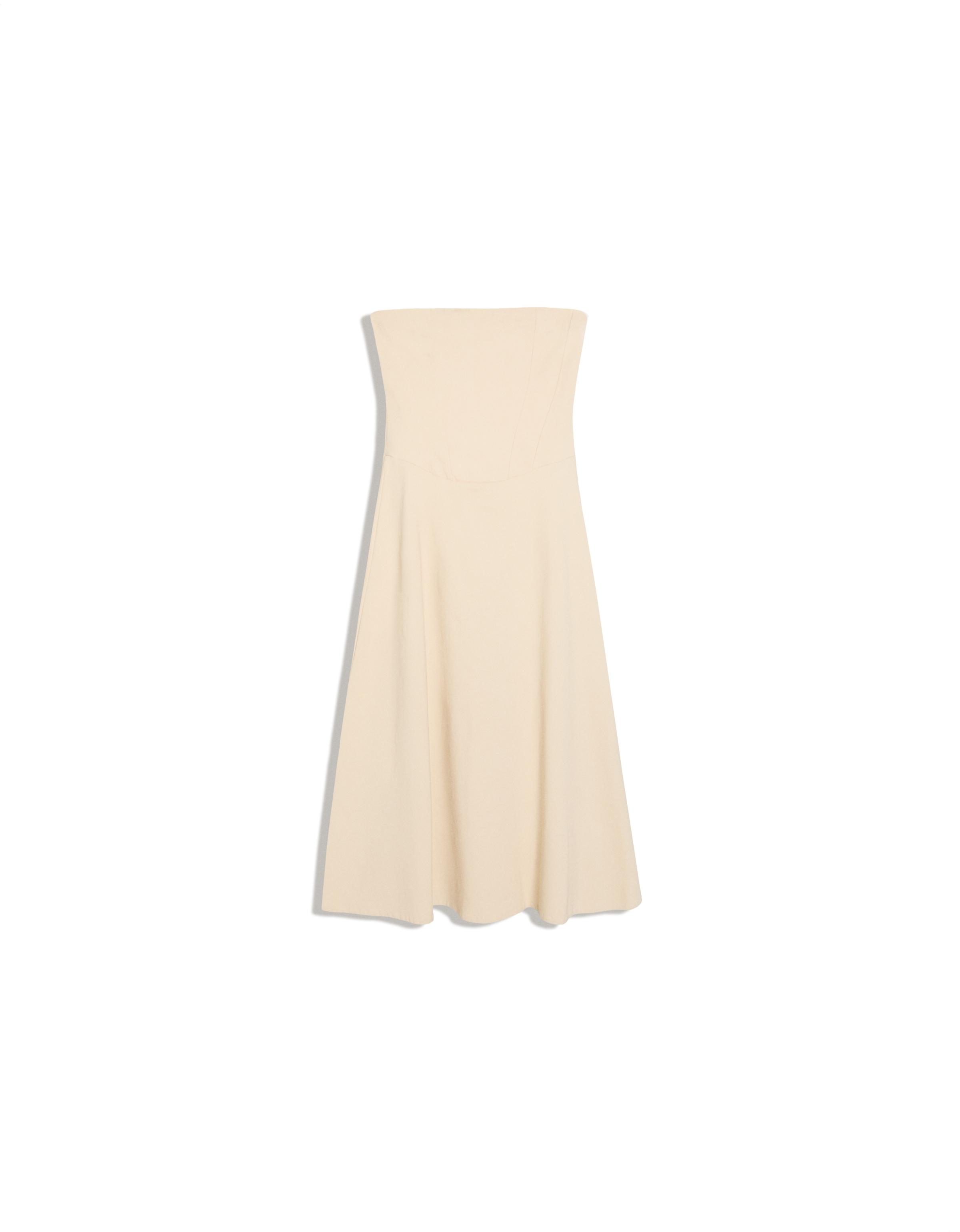 Bandeau midi dress — Sand