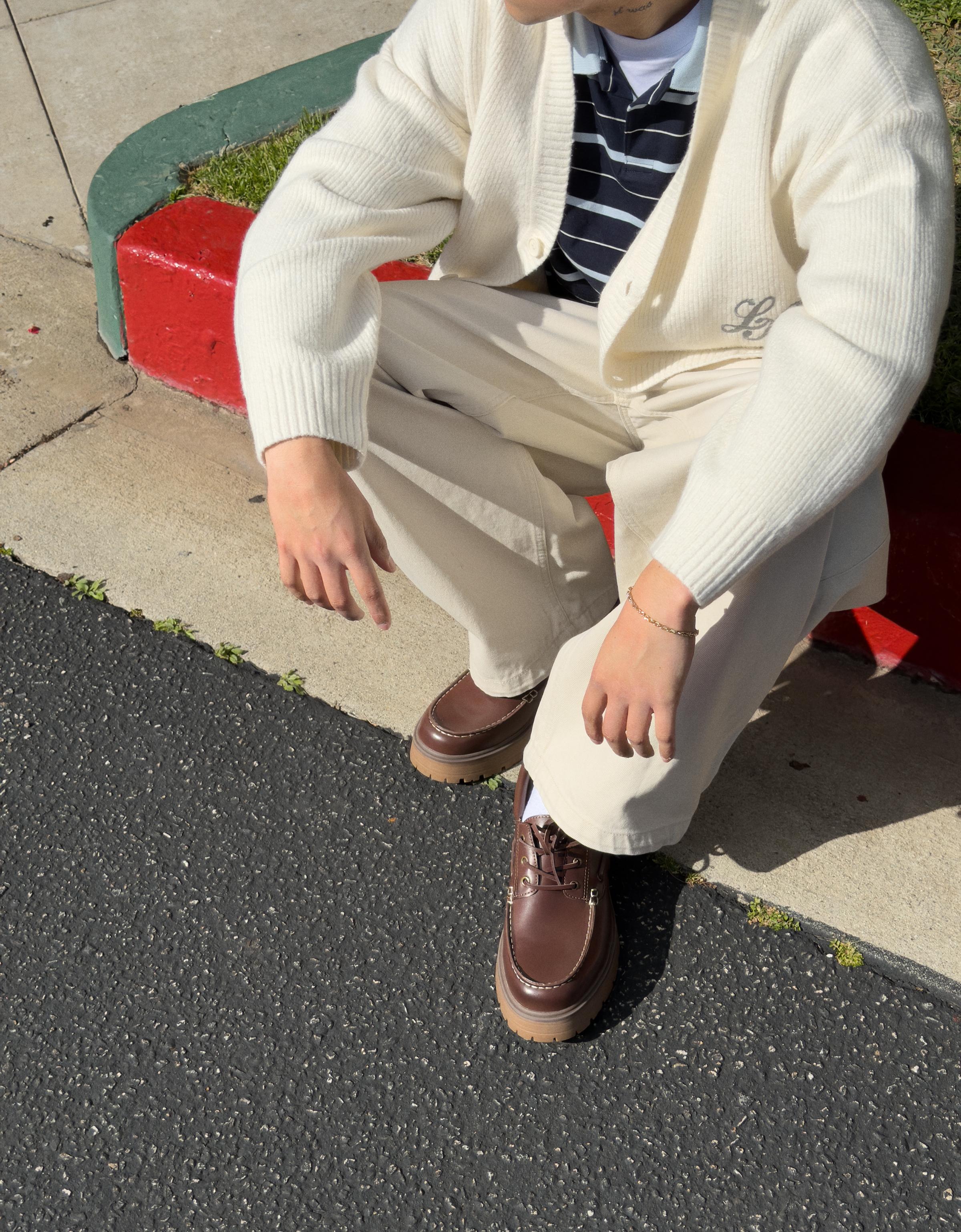 Baskılı düğmeli boxy fit ceket - Görsel 13