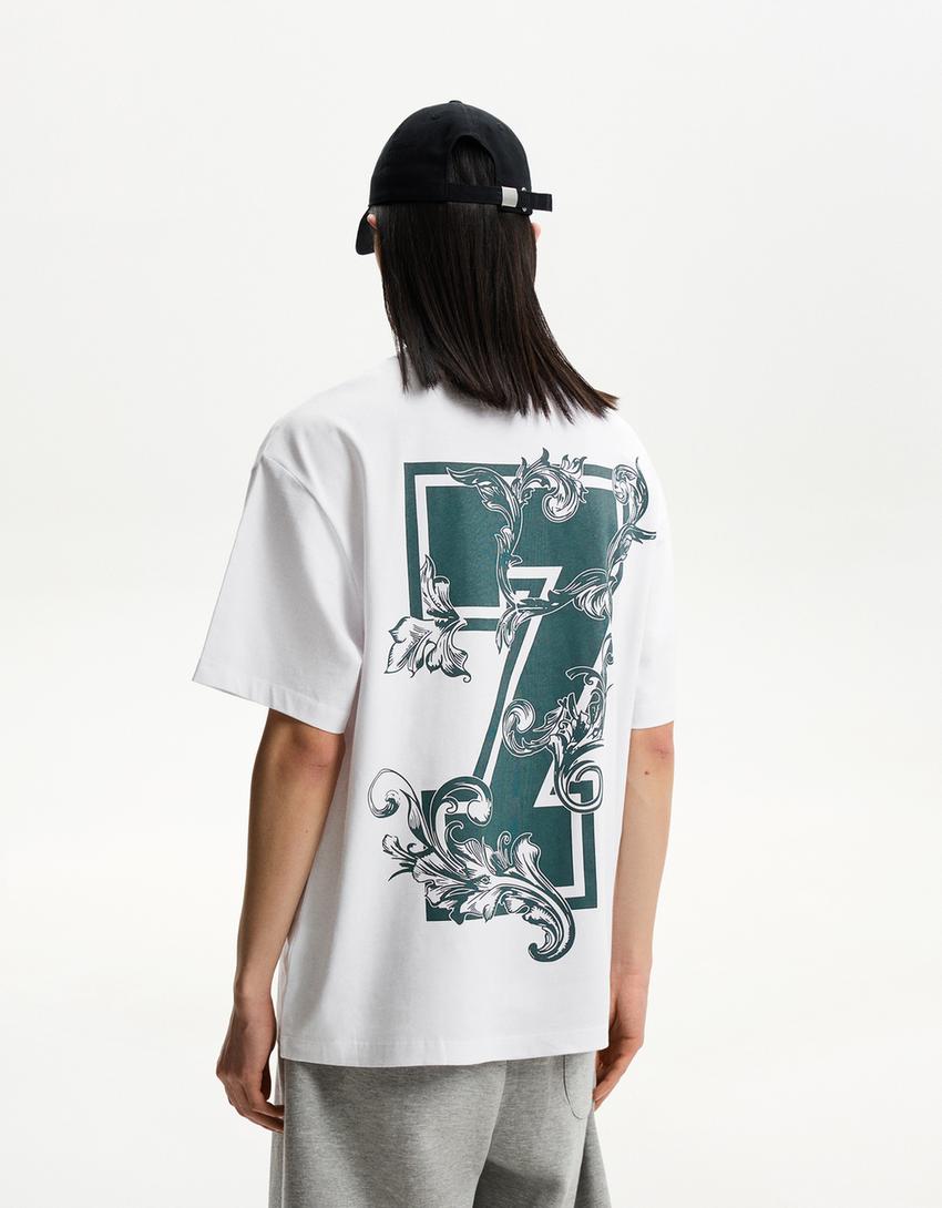 Camiseta manga corta print-Blanco-1