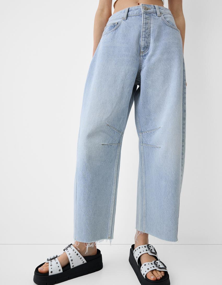 جينز فضفاض-أزرق فاتح-3
