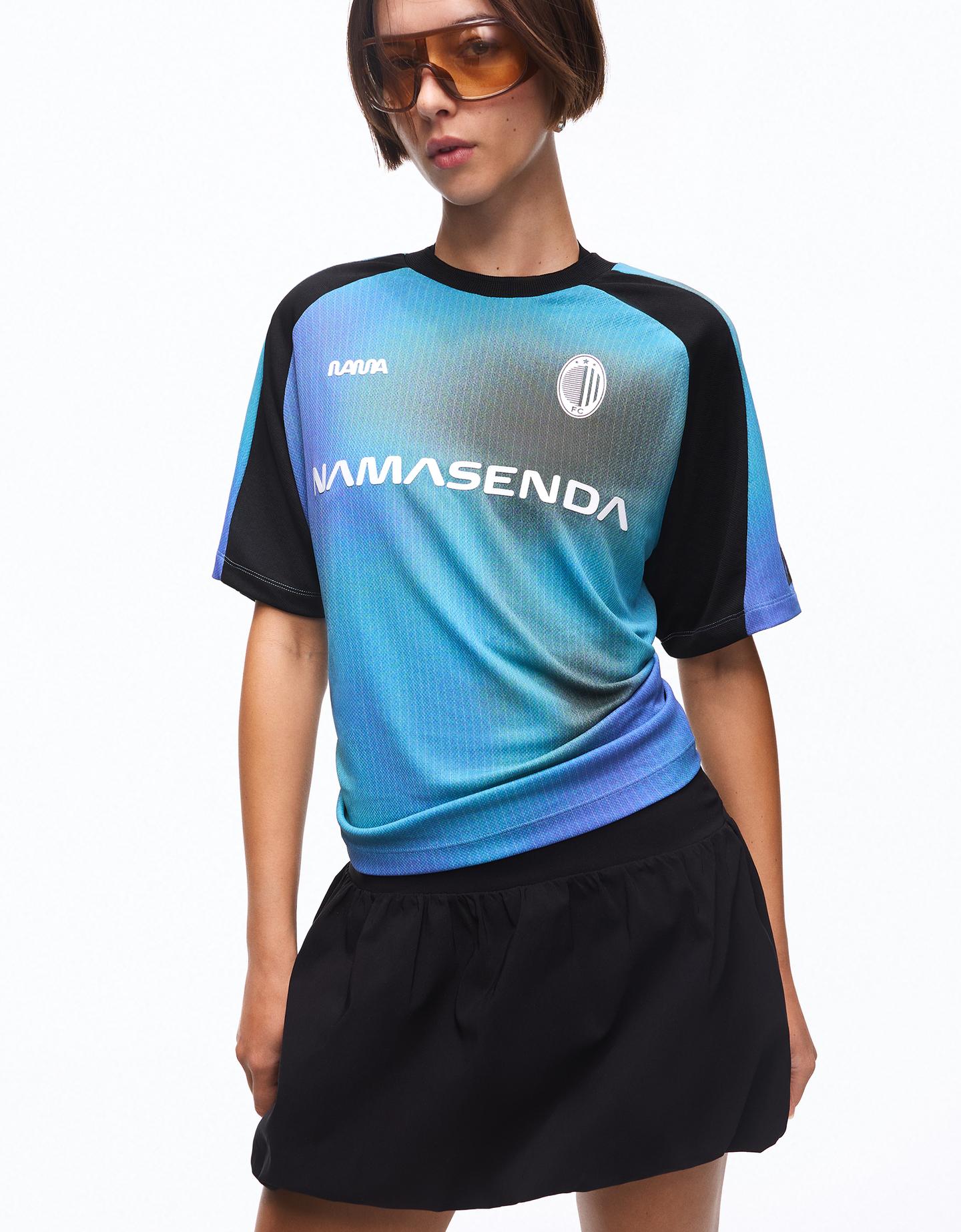 Bershka Camiseta Sport Nts X Bershka Ft. Namasenda Mujer Turquesa