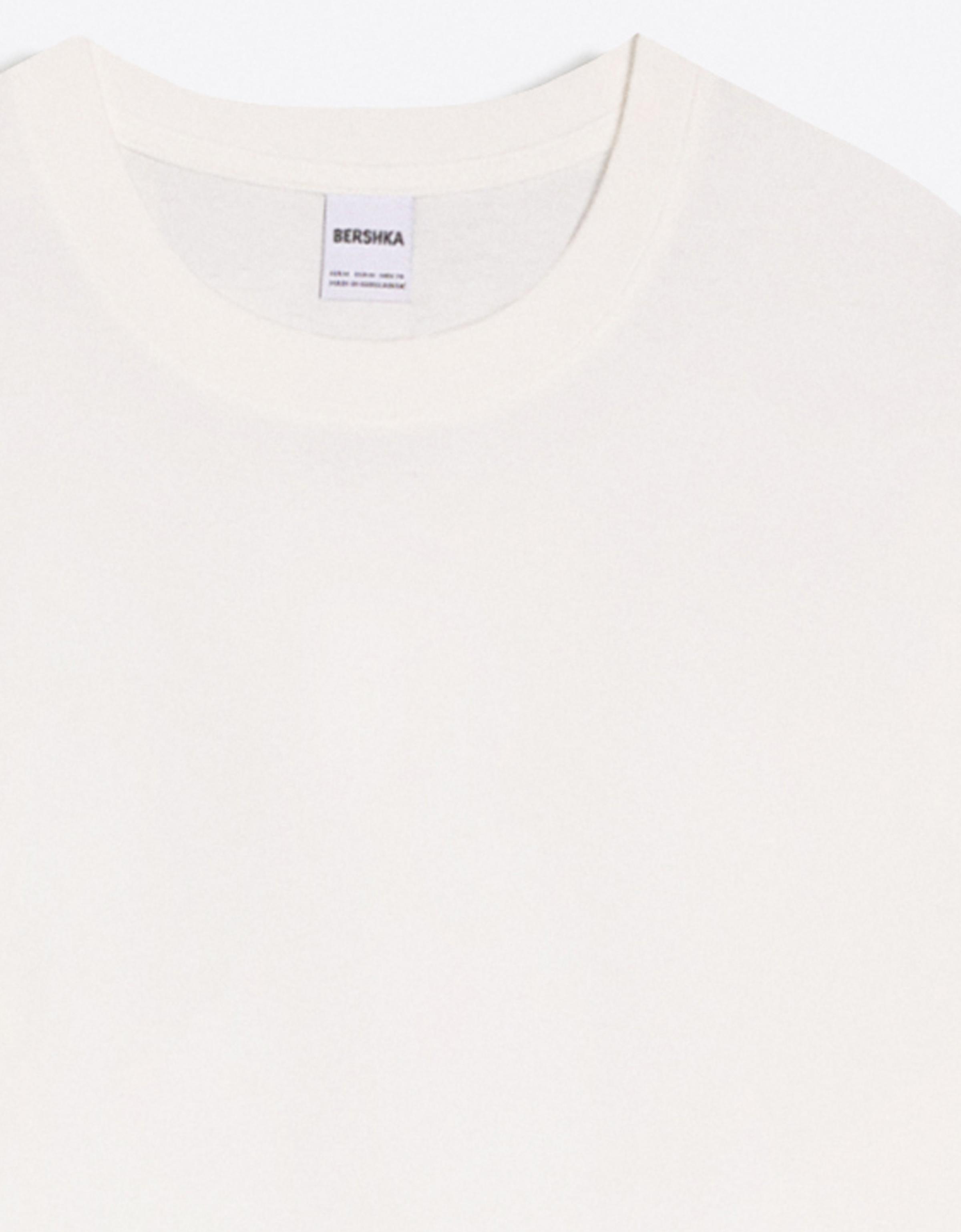 Short sleeve boxy fit T-shirt — Off white