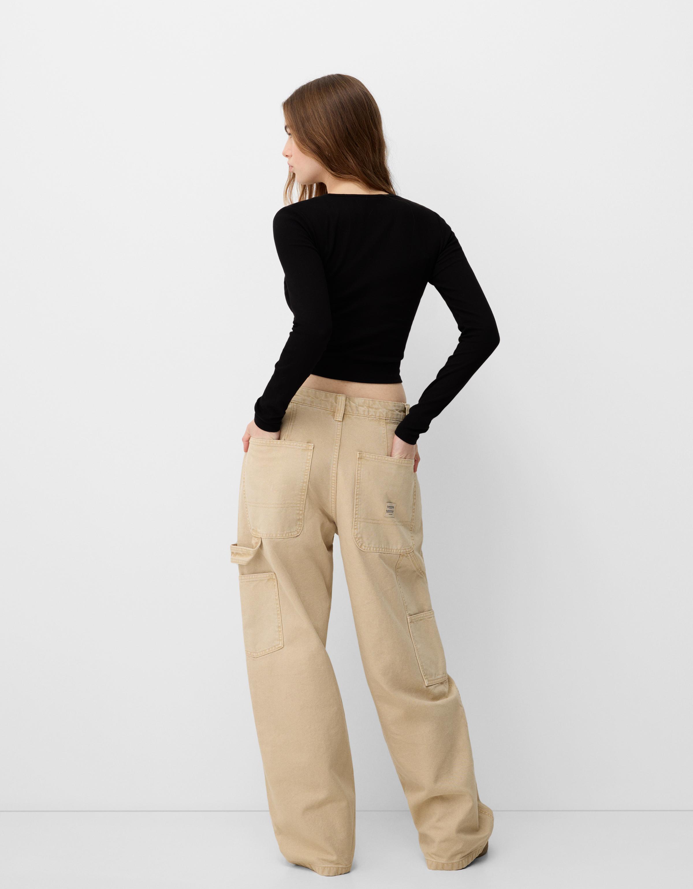 Sudadera Cremallera Sudaderas Cortas De Bershka Sudadera Oversize