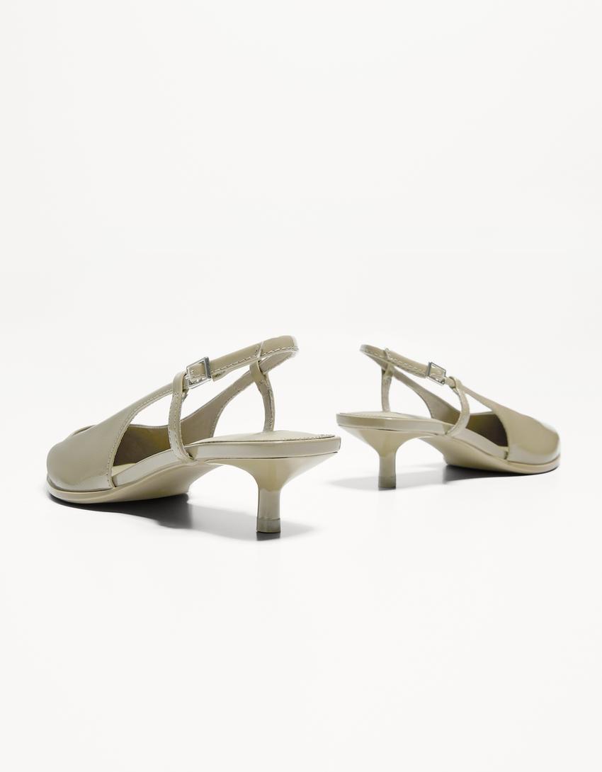 حذاء بكعب قطة-أخضر