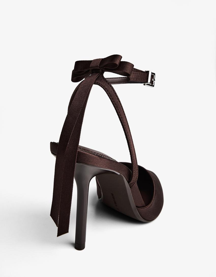 Escarpins à nœud-Marron
