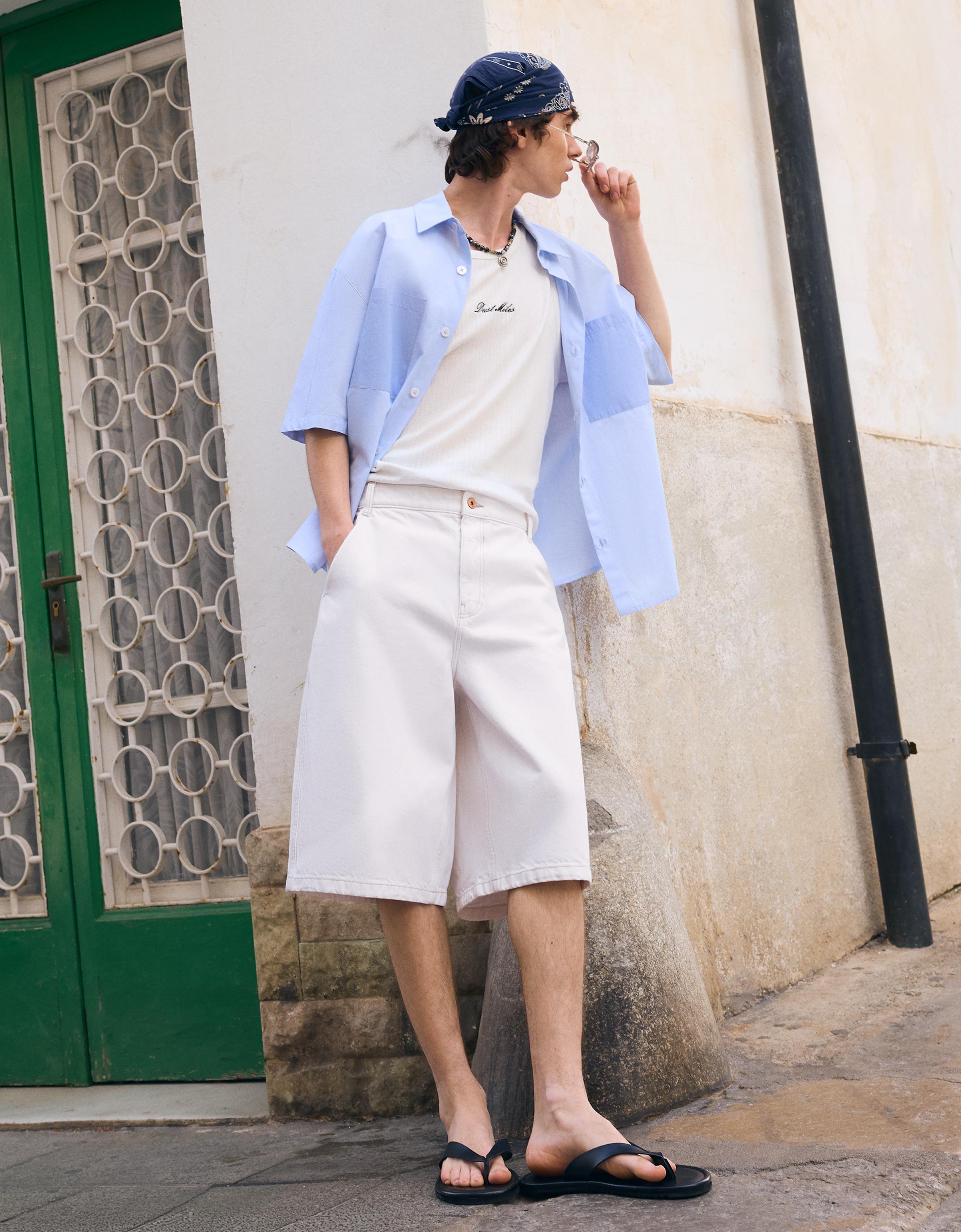 Skater denim bermuda - Görsel 174