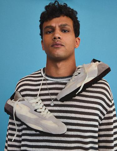 SLIM RETRO STYLE TRAINERS — Multicolored 3