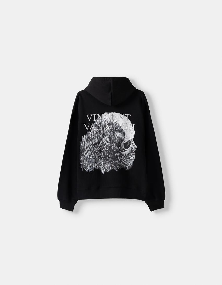 Sweat Vincent van Gogh capuche imprimé-Noir-5