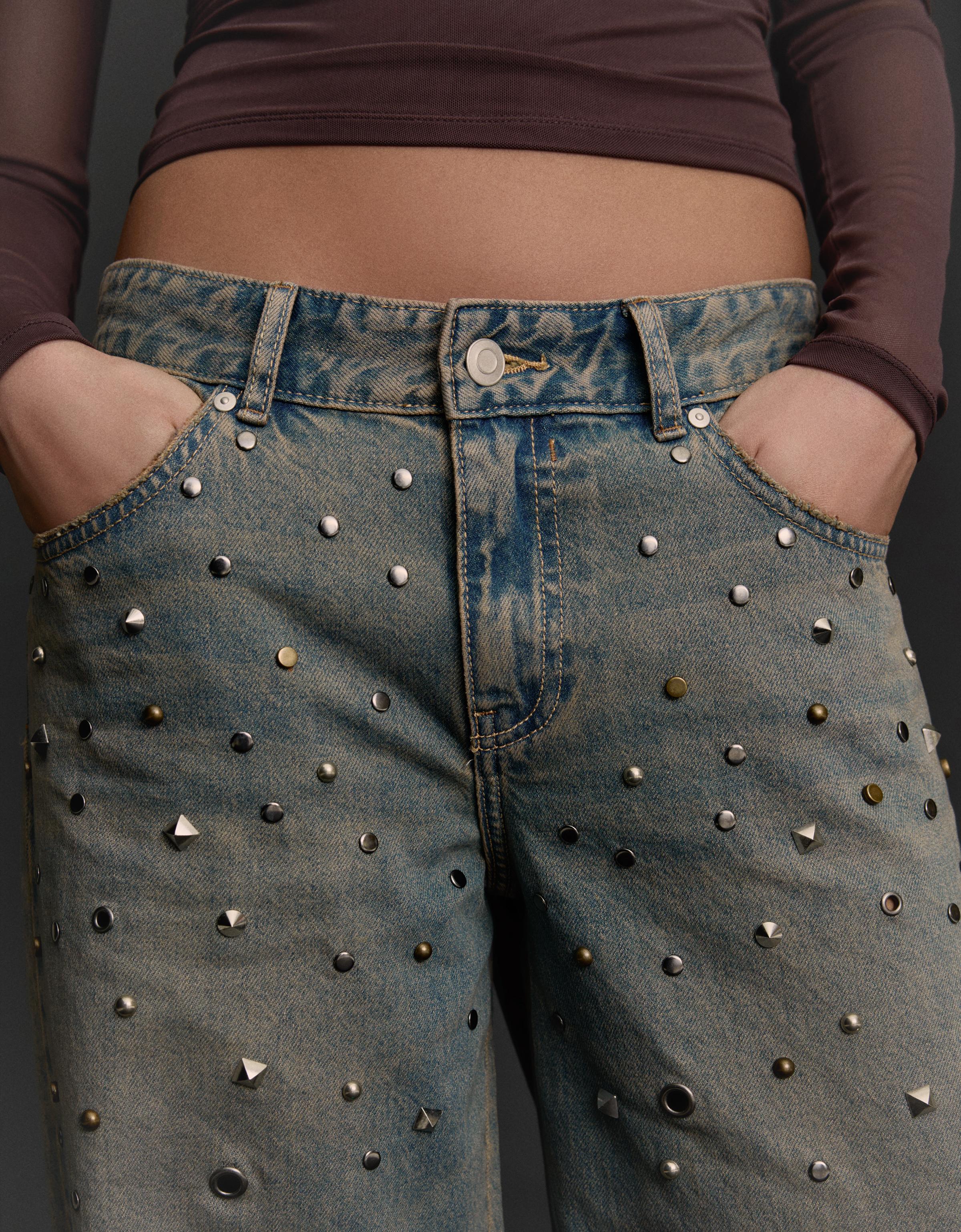 Düşük bel boyfriend jean - Görsel 13