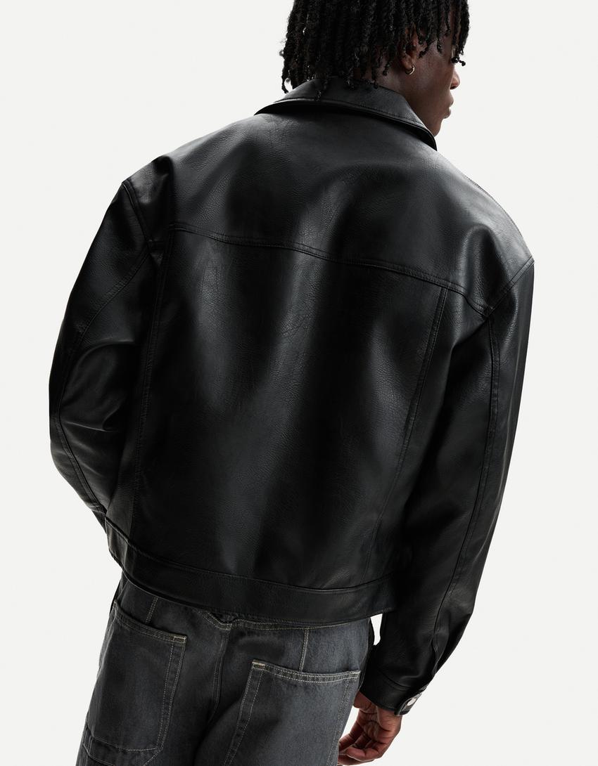 Kunstlederjacke-Schwarz-1