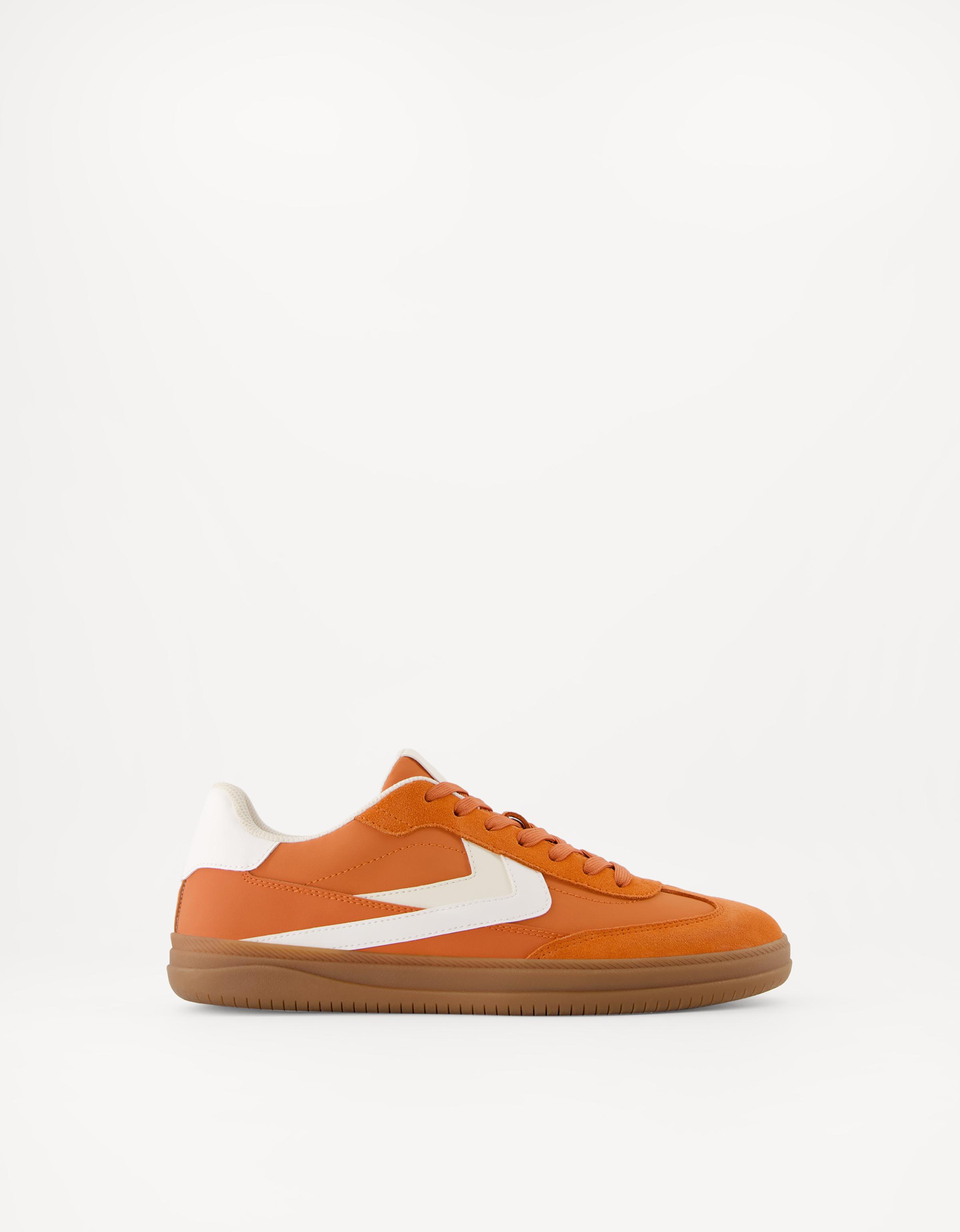Bershka Retro-Sneaker Herren 46 Orange