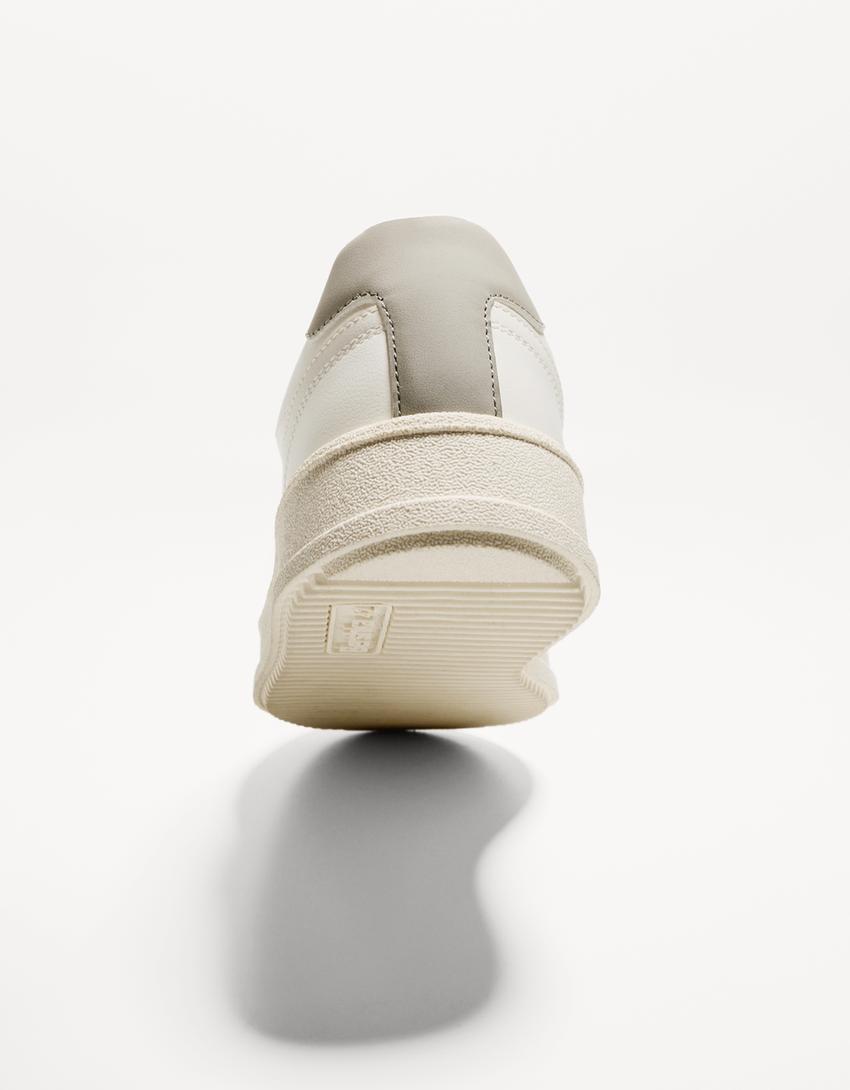 Basic sneakers-Wit-2