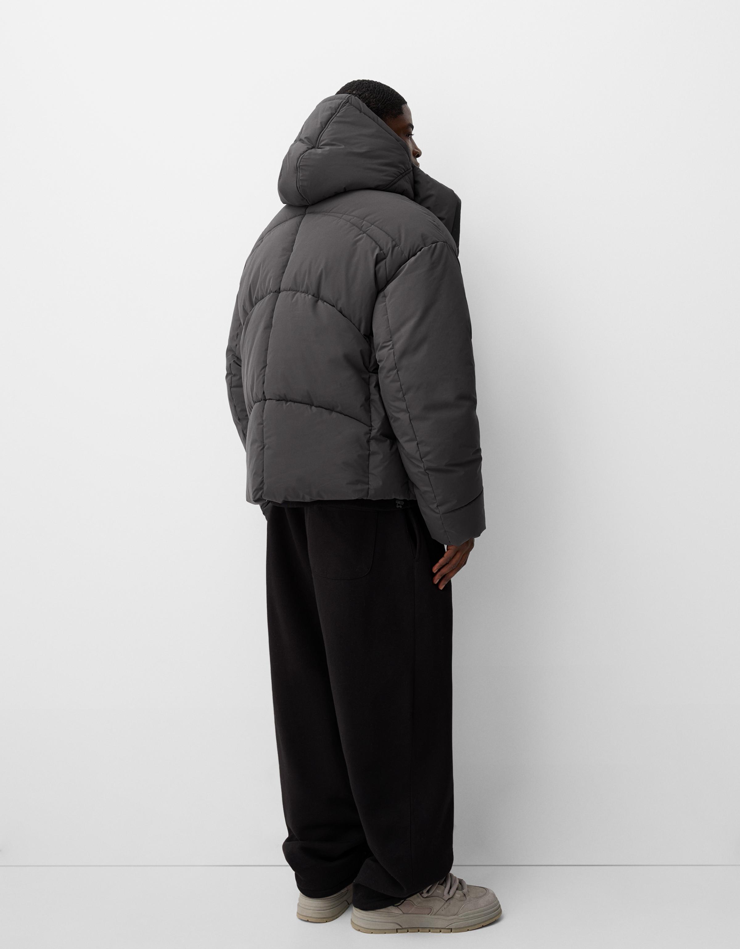 Puffer jacket with hood - Outerwear - Men | Bershka Puffer jacket with hood - Outerwear - Men | Bershka