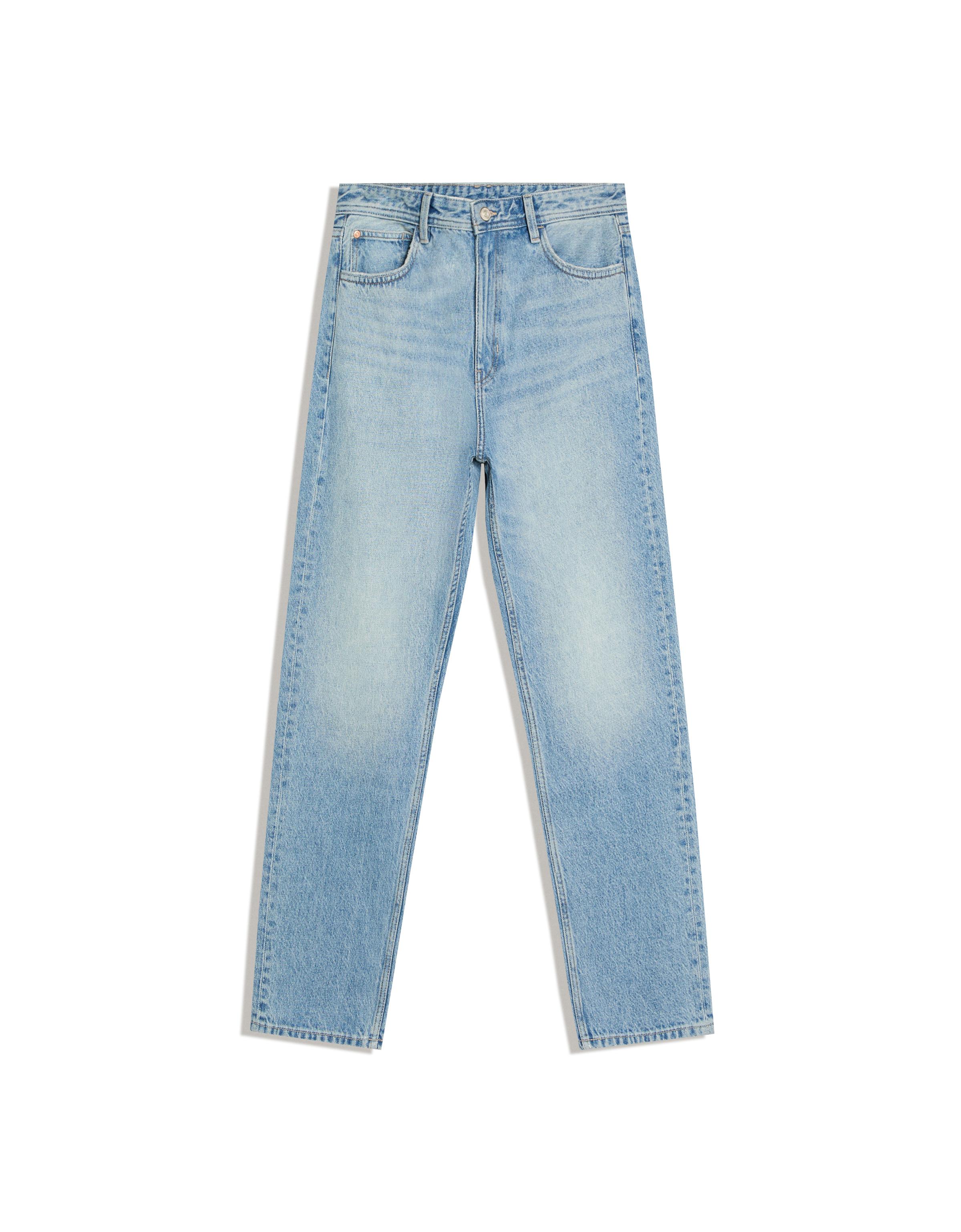 Straight-leg jeans — Light blue