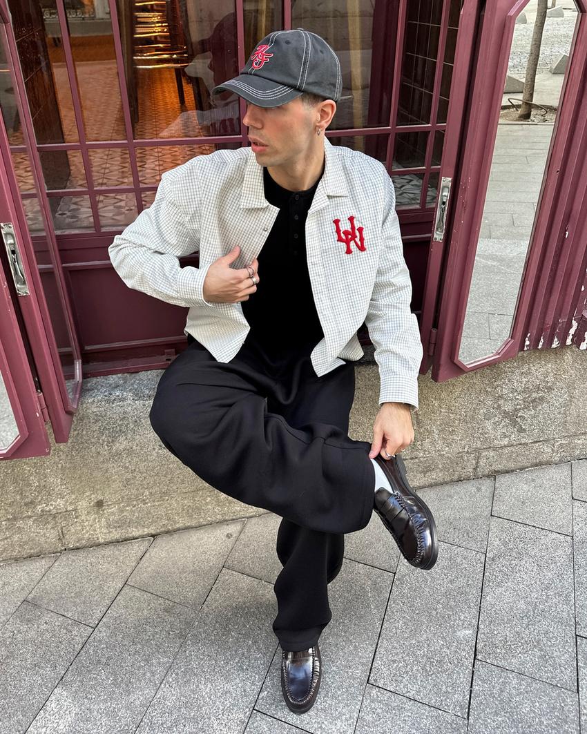 Marszczone mokasyny-Rubinowy