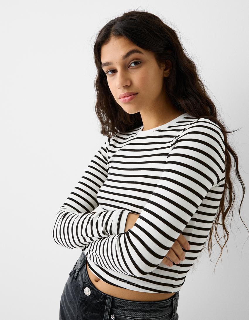 Pack of 2 round neck T-shirts-Multicolored-2