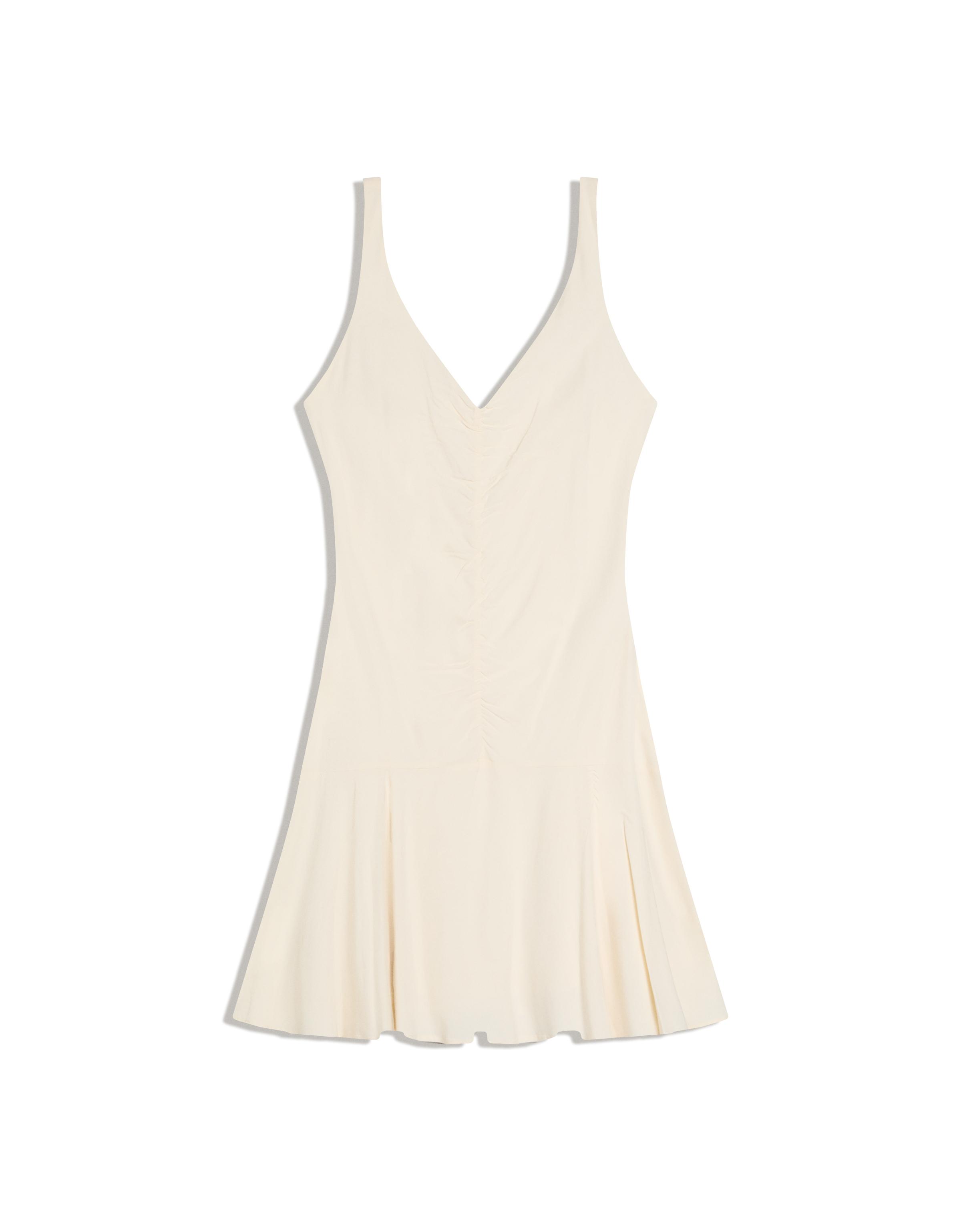 Büzgülü mini elbise - Görsel 5