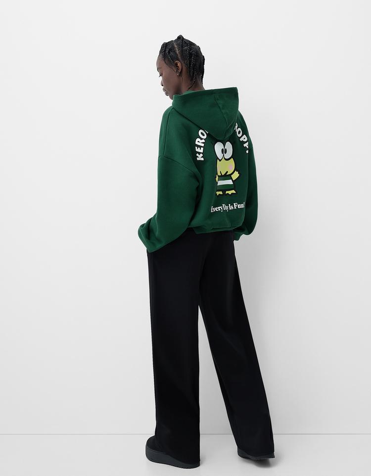 Kerokerokeroppi kapüşonlu sweatshirt