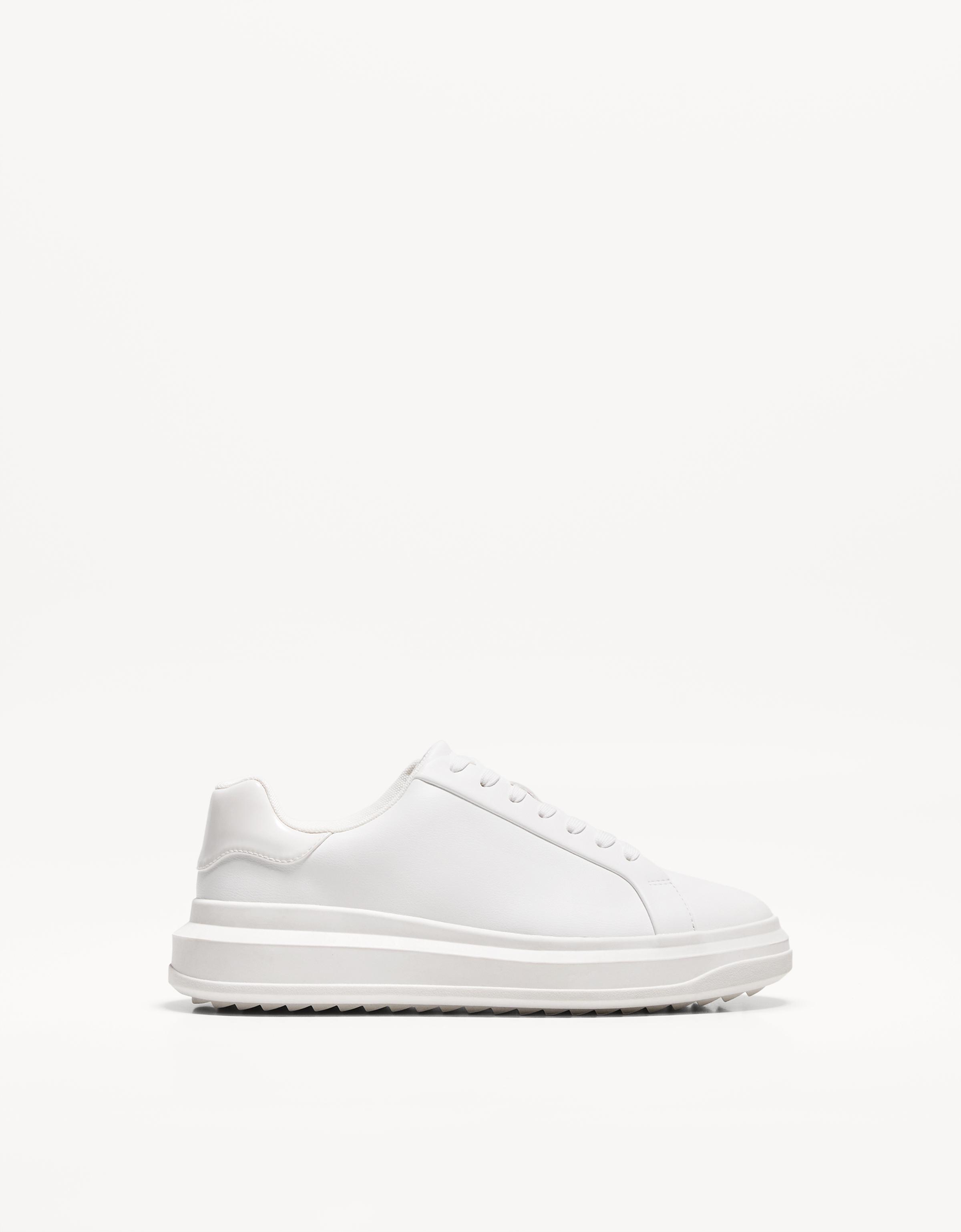 Bershka Herren-Chunky-Sneaker. Herren 44 Weiss