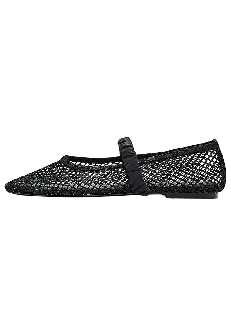 MESH BALLERINAS — BLACK