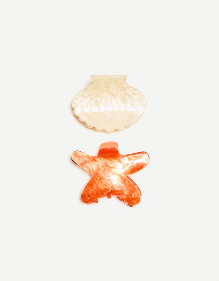2-pack of sea hair clips
