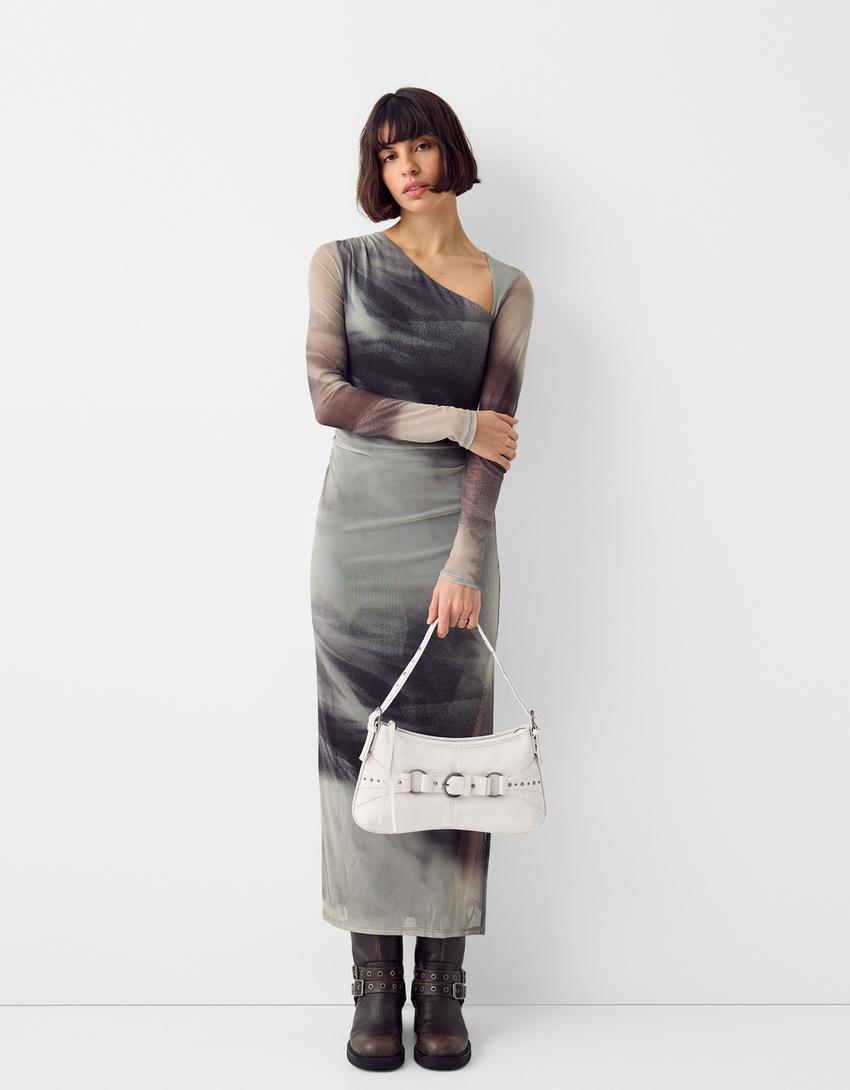 حقيبة كتف بدبابيس معدنية وحلقات-حجري-3