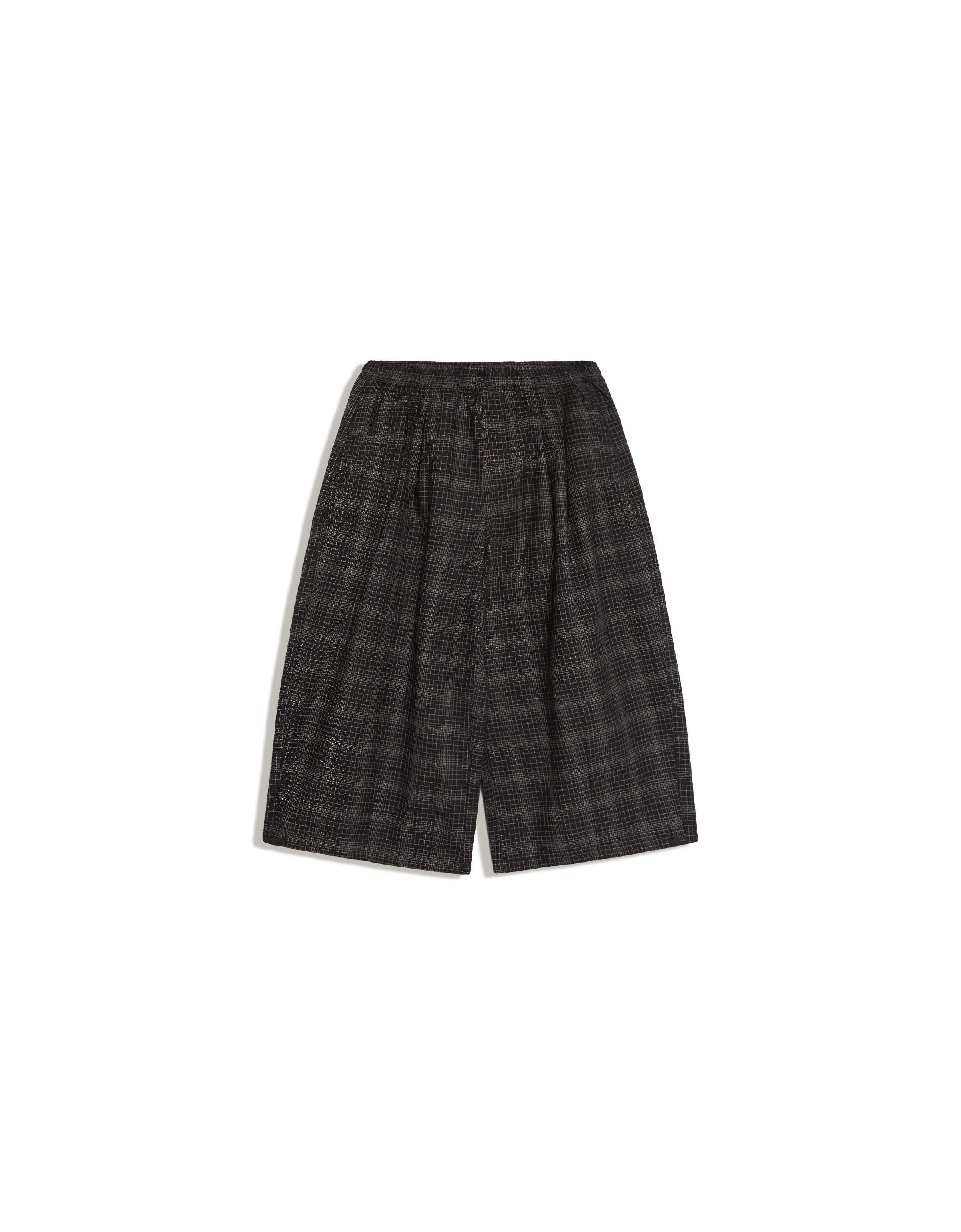 Long twill Bermuda shorts — Grey
