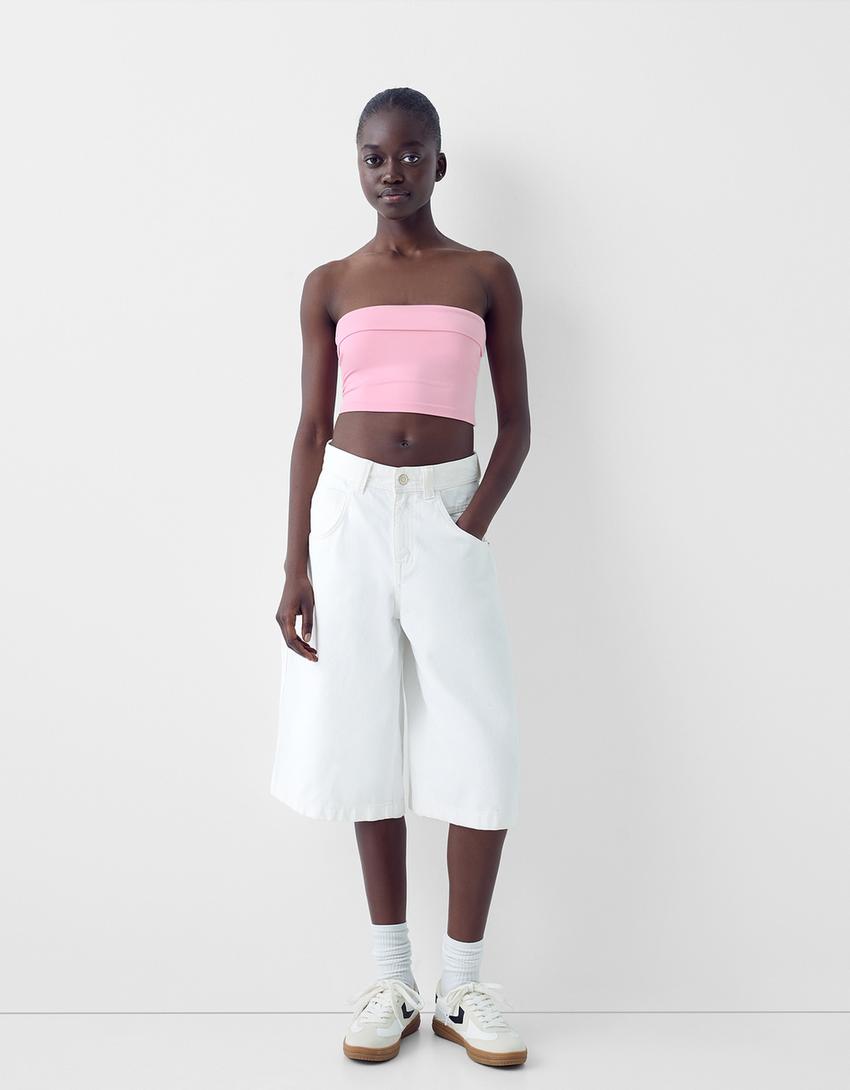 توب شريطي بطرف سفلي بقلبة-زهري-3