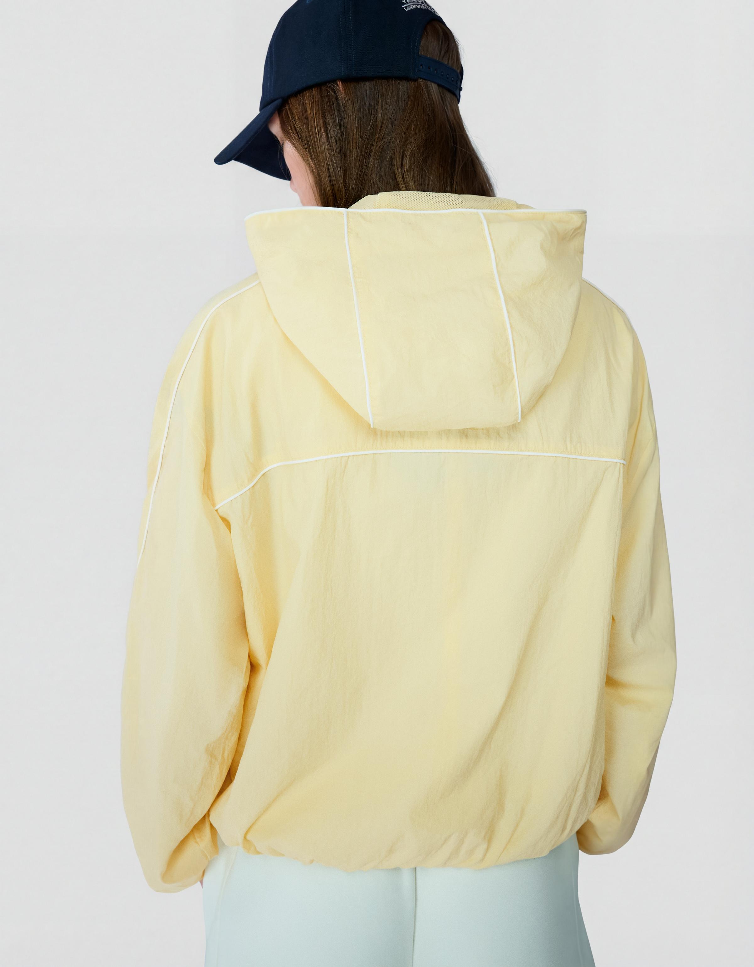 Technical hooded jacket — Beige