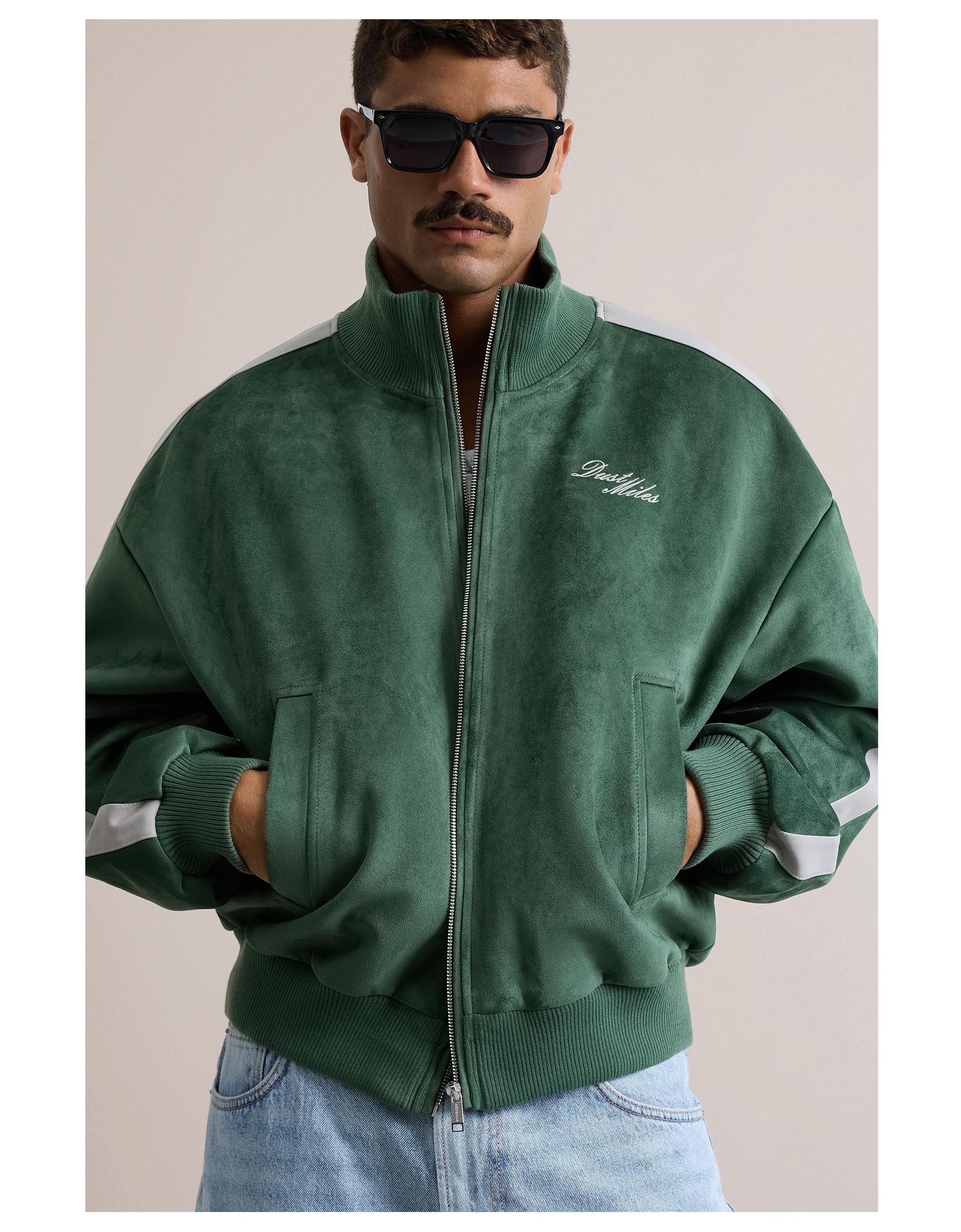 Boxy fit süet efektli ceket - Görsel 18