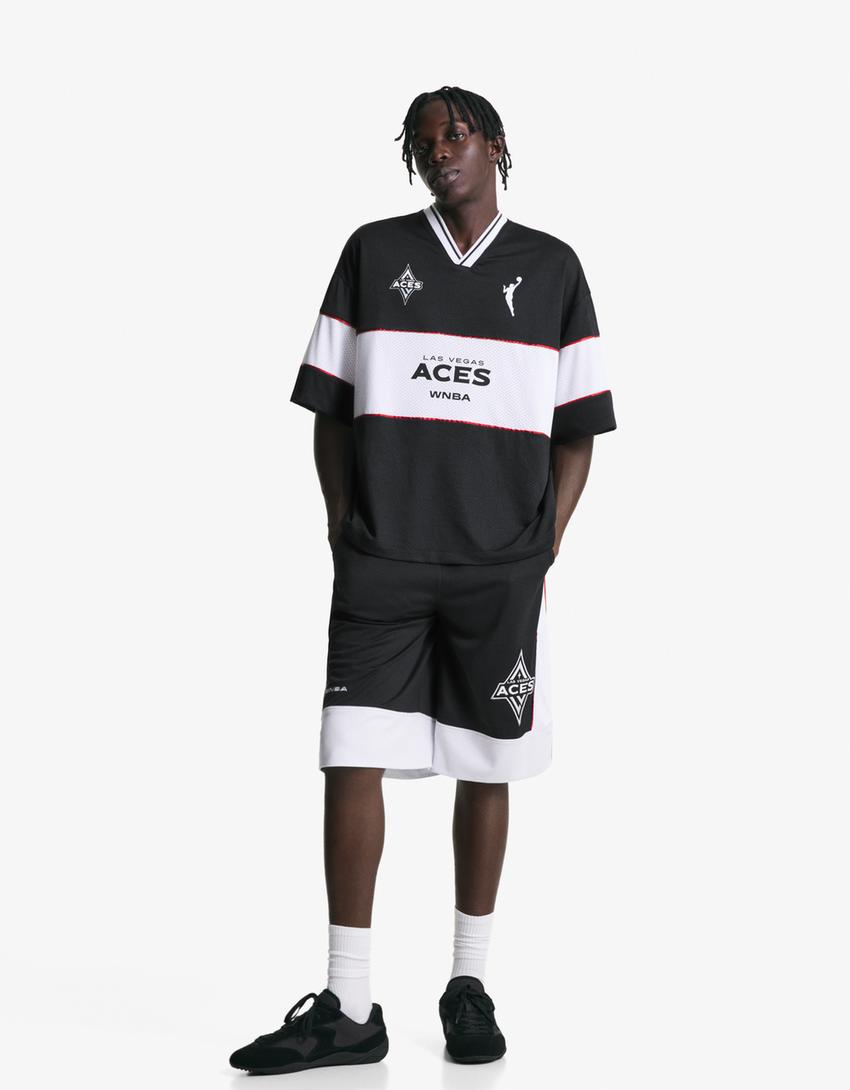 WNBA T-shirt met korte mouw-Zwart