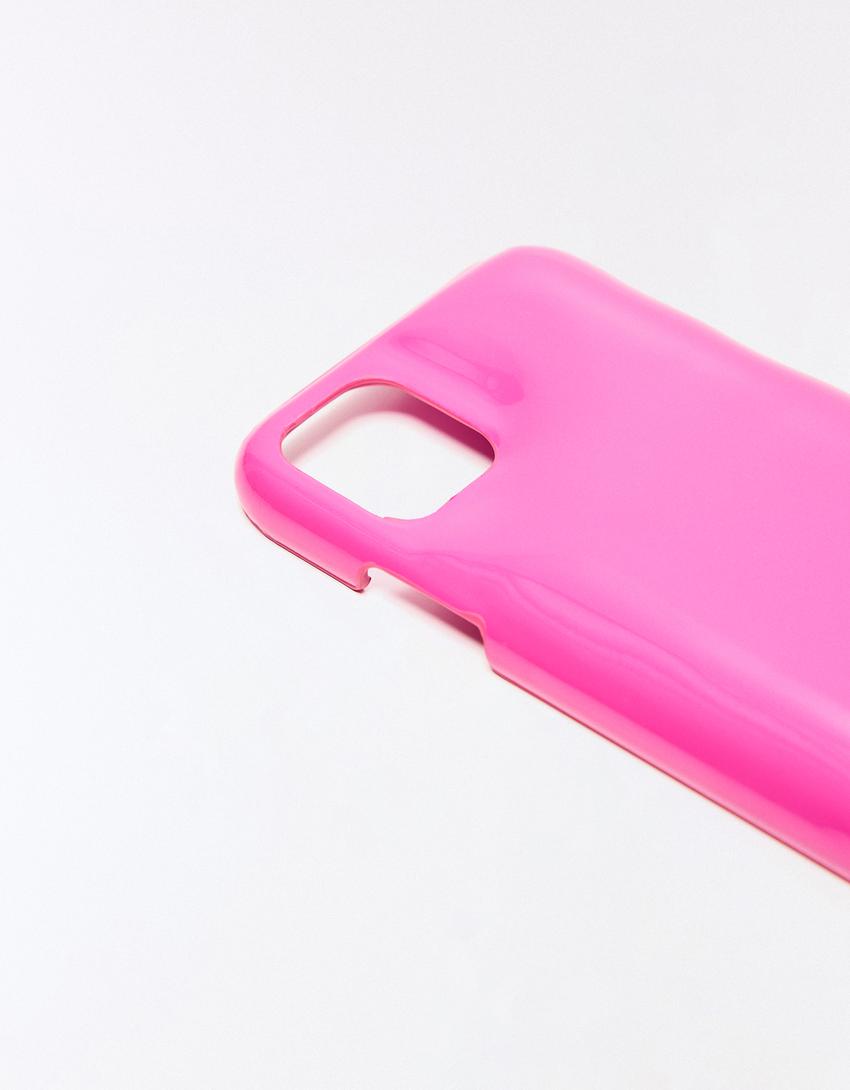 Puffy mobile phone case-Fuchsia
