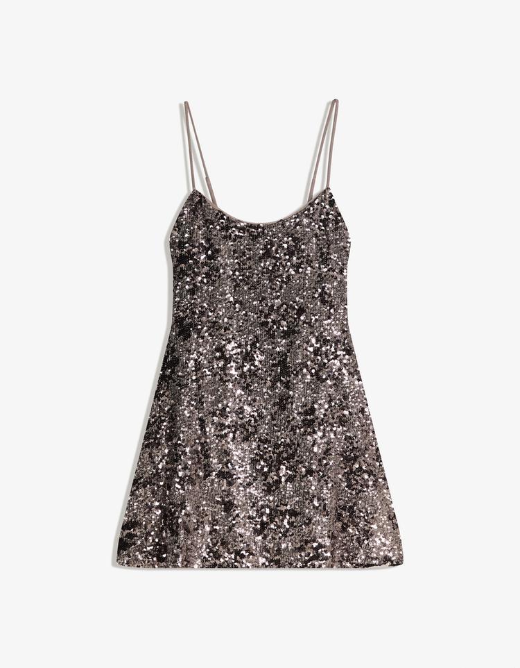 Sequinned strappy dress