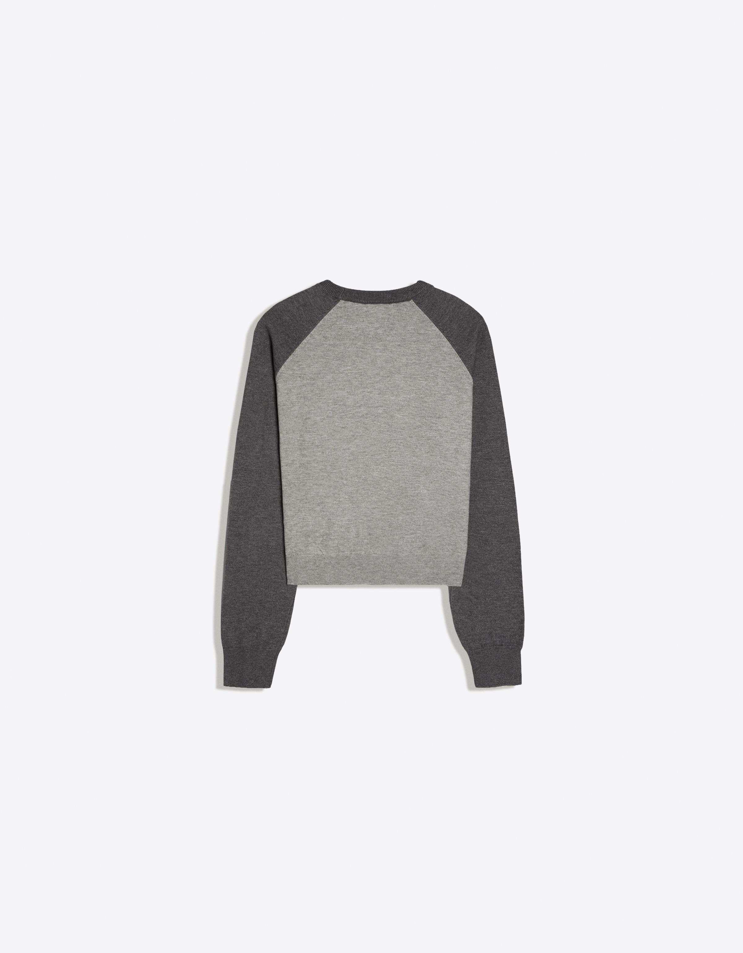 Round neck raglan jumper — Grey