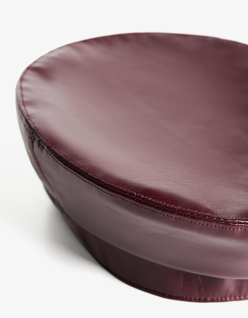 Baret met leereffect-Granaat