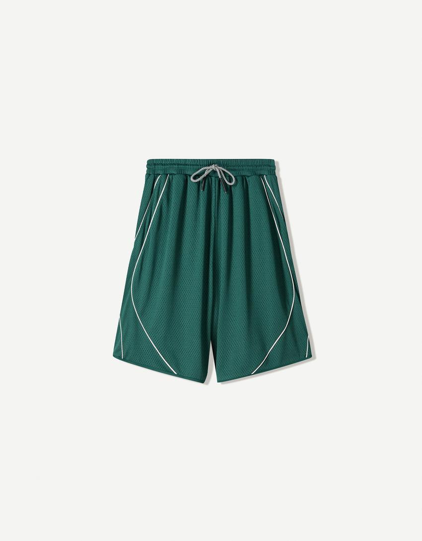 Mesh Bermuda shorts