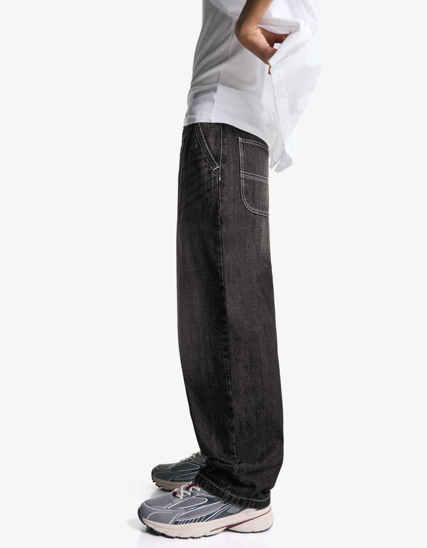 Blugi skater-Negru