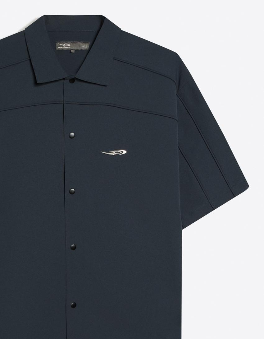 Chemise technique manches courtes OUT OF CORE-Bleu foncé