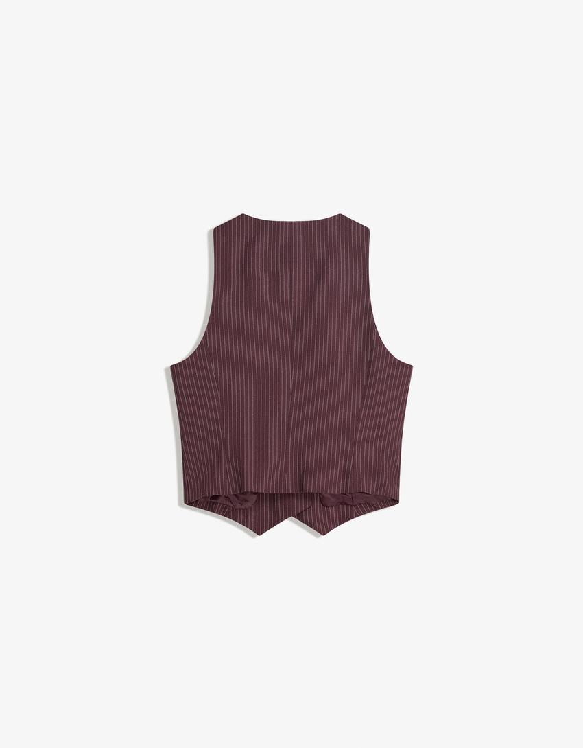 Tailored waistcoat-Maroon-4