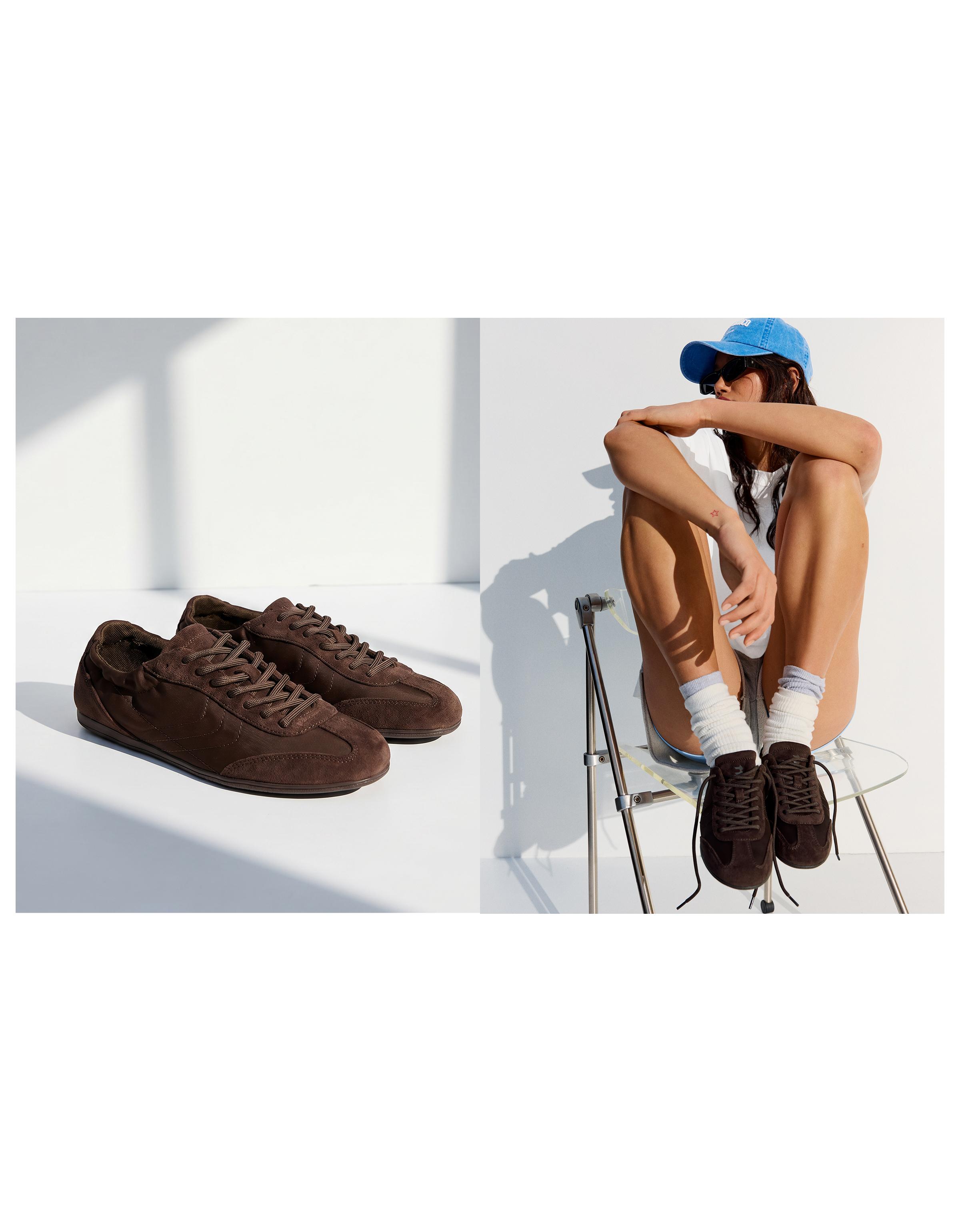 Thin Trainers — Brown