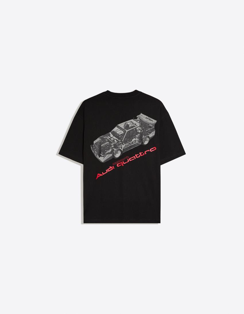Camiseta relaxed AUDI-Negro