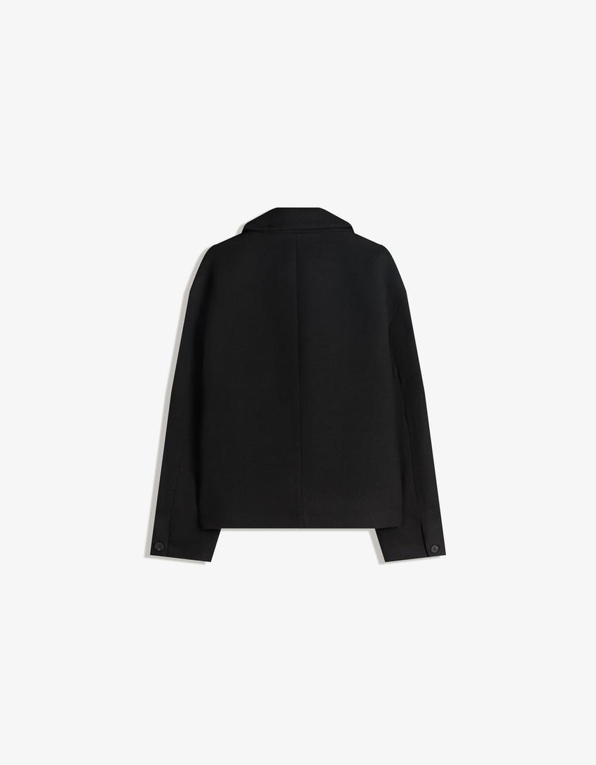 Stoffjacke-Schwarz