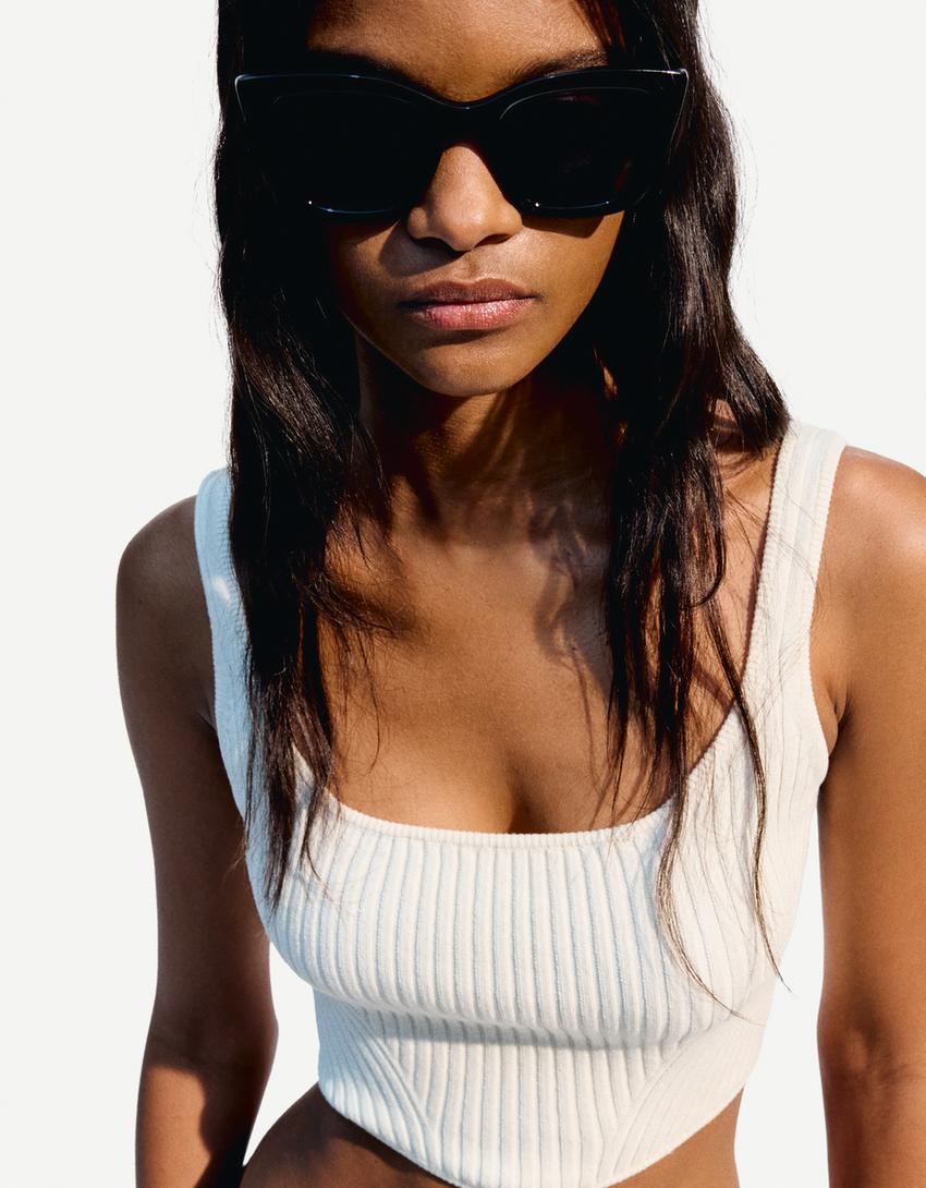 Gafas Cat Eye Bershka Bershka Lunette De Soleil