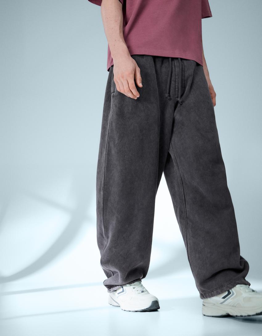 Pantalon ballon-Gris