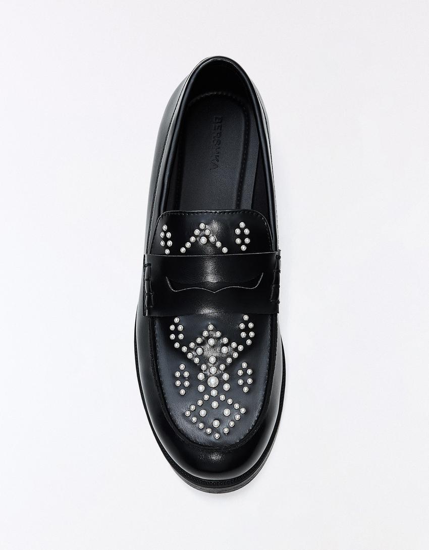 Mocassin à détail masque-Multicouleur