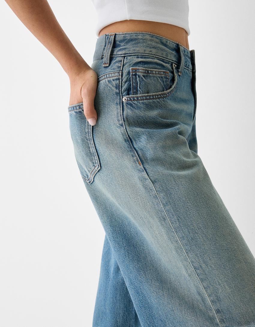 Jean large-Bleu lavé-5