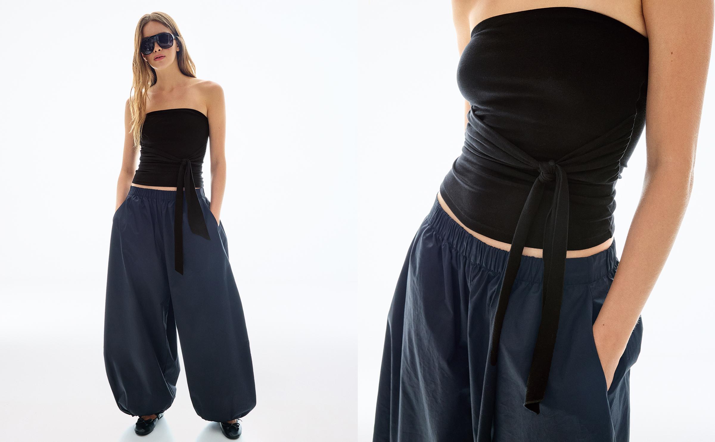 Fiyonklu bandeau top - Görsel 17