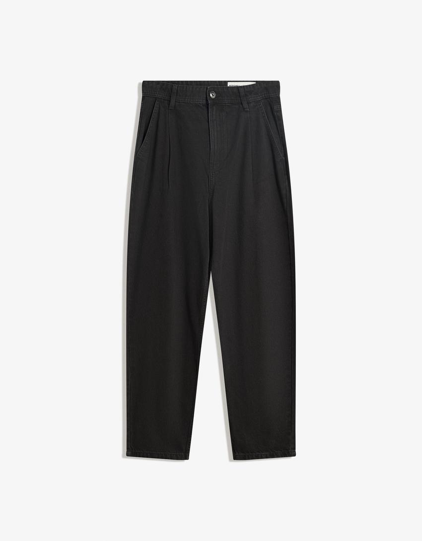 Jeans loose fit-Noir-4