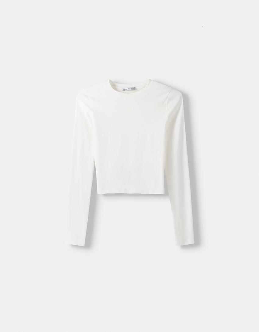 T-shirt manga comprida-Gelo-4